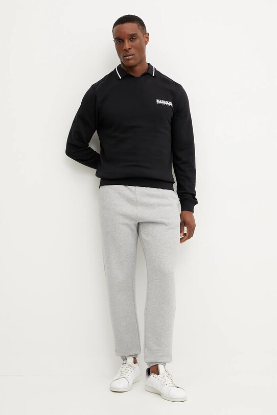 Napapijri polo de bumbac E-Murlo NP0A4ILY9411 negru SS25