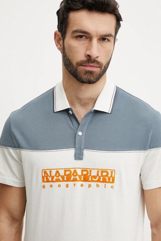 Napapijri polo de bumbac E-Saturnia bej NP0A4IDDN1A1