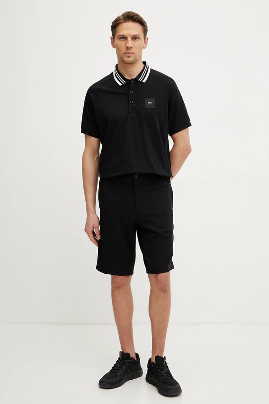 BOSS Green polo 50538176 czarny SS25
