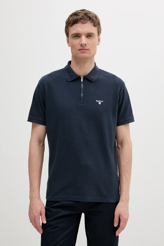 Barbour polo bawełniane Hingham Polo Shirt bawełna granatowy MML1458