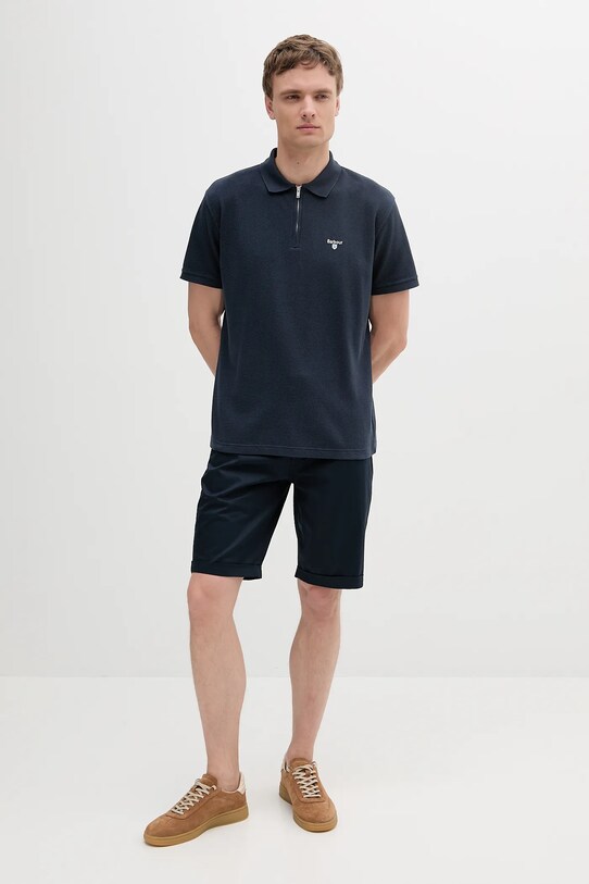 Barbour polo bawełniane Hingham Polo Shirt MML1458 granatowy SS25