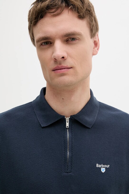 Barbour polo bawełniane Hingham Polo Shirt granatowy MML1458