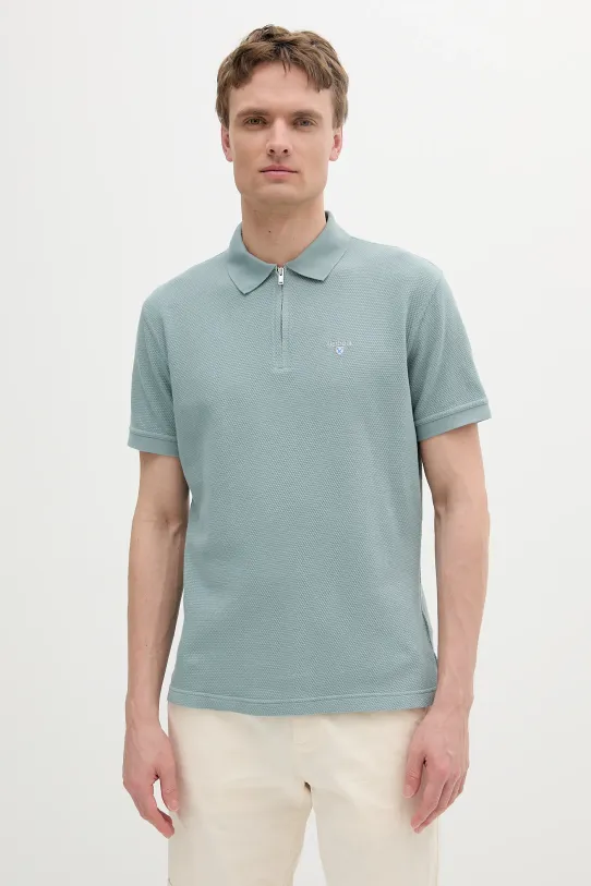 Barbour polo bawełniane Hingham Polo Shirt bawełna zielony MML1458