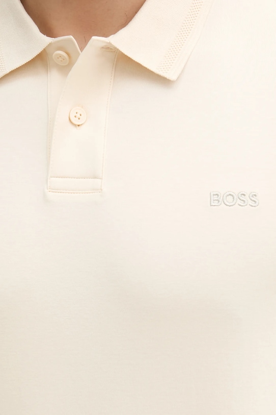 BOSS Orange polo bawełniane 50520109 beżowy