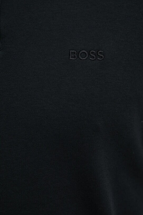 Хлопковое поло BOSS Orange 50520109 чёрный
