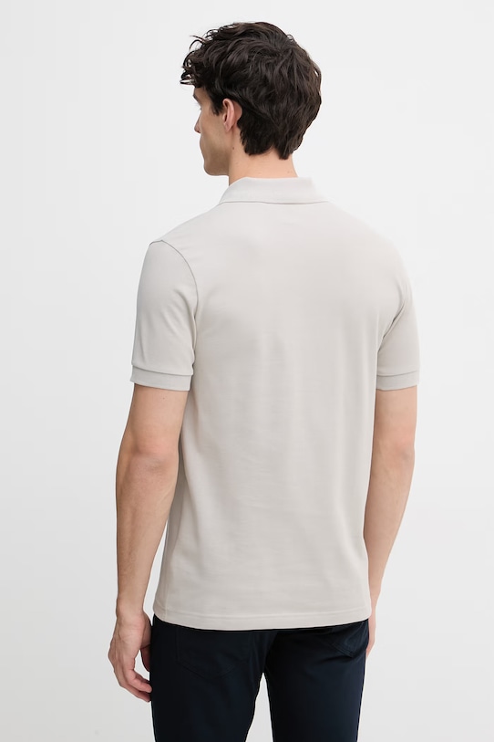 Odzież BOSS Orange polo męskie z bawełną 50537507 beżowy