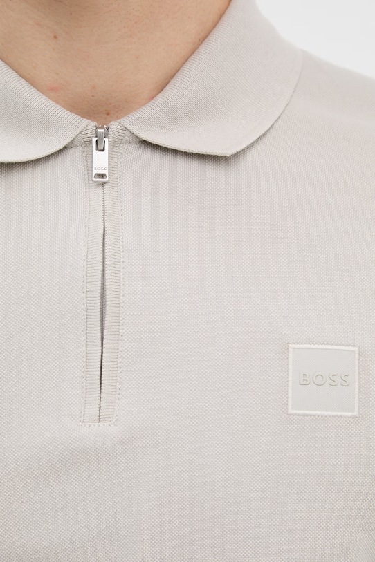 BOSS Orange polo męskie z bawełną 50537507 beżowy
