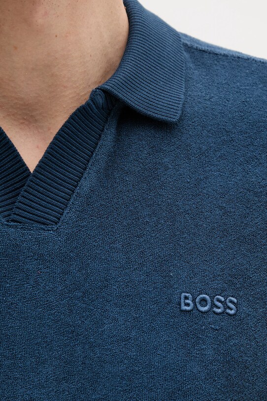 BOSS Orange polo de bumbac bleumarin 50539869