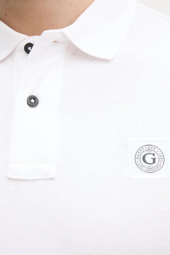 Guess polo de bumbac M2YP24.KC9T1 alb
