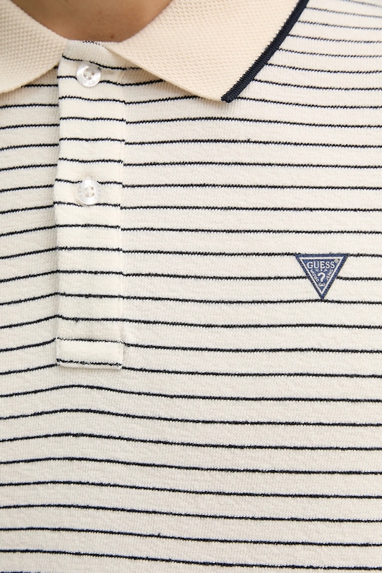 Бавовняне поло Guess M5GP06.KCSH1 бежевий