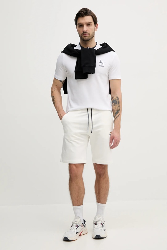 Guess polo LYLE M5GP60.K7O64 biały SS25