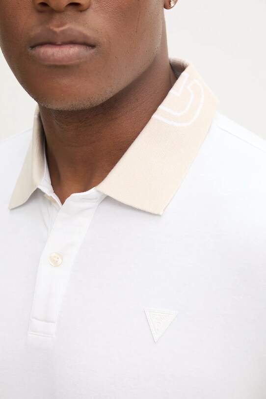 Polo tričko Guess NOLAN biela M5GP66.J1314