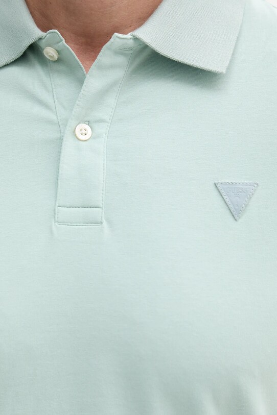 Guess tricou polo NOLAN turcoaz M5GP66.J1314