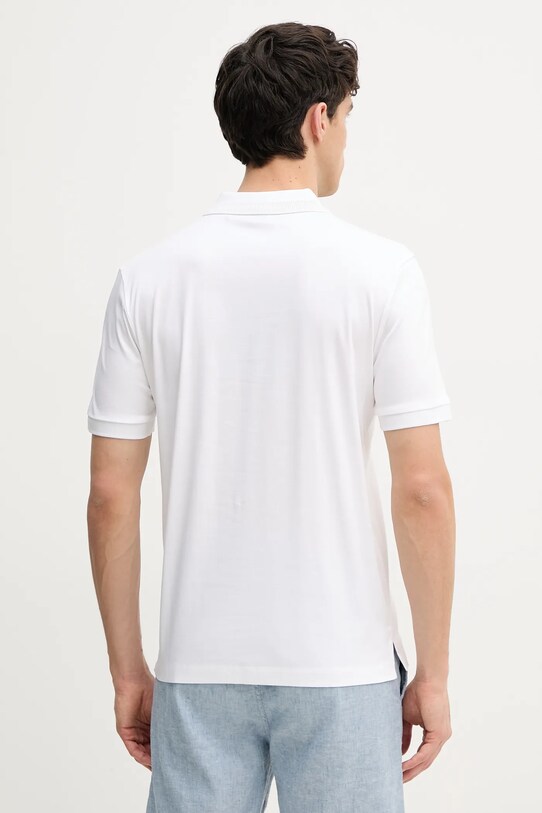 Oblečenie Bavlnené polo tričko BOSS 50531791 biela