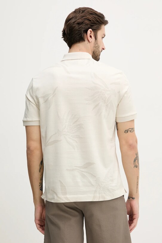 Odzież BOSS polo bawełniane 50536756 beżowy