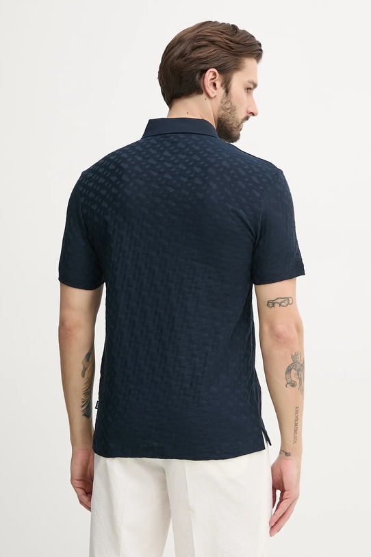 Îmbrăcăminte BOSS polo de bumbac 50537132 bleumarin