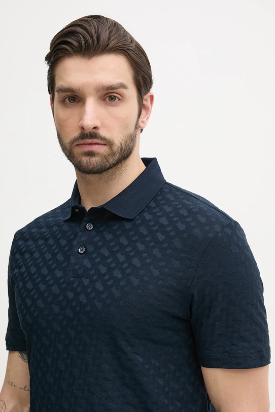 BOSS polo de bumbac bleumarin 50537132