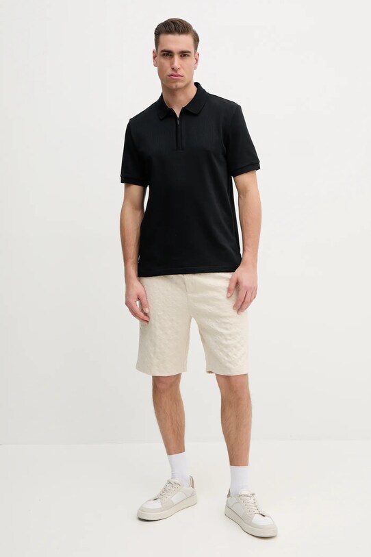 BOSS tricou polo 50537494 negru SS25