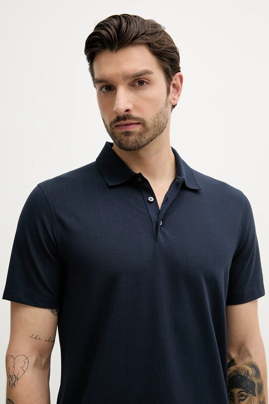 Поло Calvin Klein темно-синій LV04LB220G