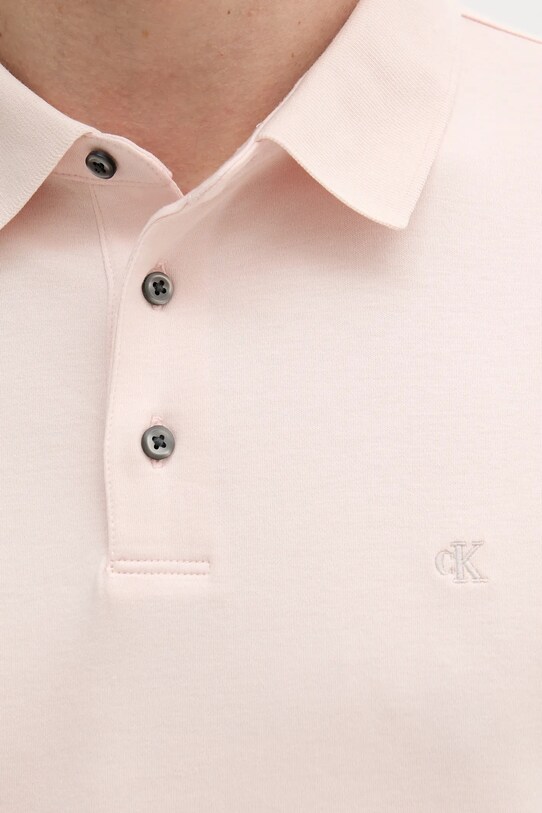 Bavlněné polo tričko Calvin Klein béžová LV04LB276G