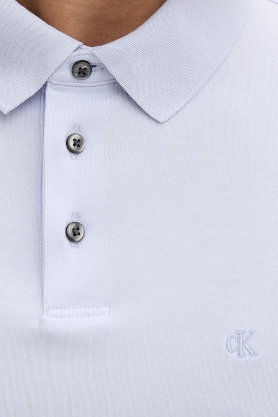 Calvin Klein polo męskie bawełniane LV04LB276G fioletowy