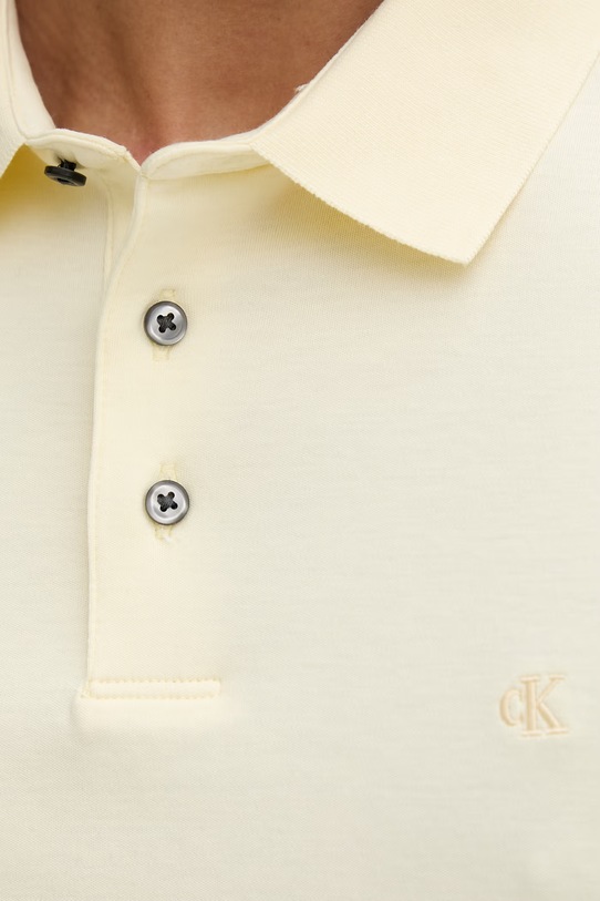 Calvin Klein polo majica moška bombažna LV04LB276G rumena