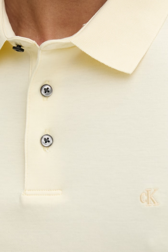 Calvin Klein polo majica moška bombažna LV04LB276G rumena