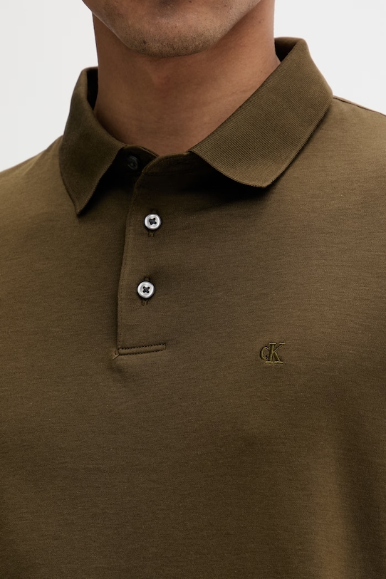 Calvin Klein férfi pamut póló LV04LB276G zöld