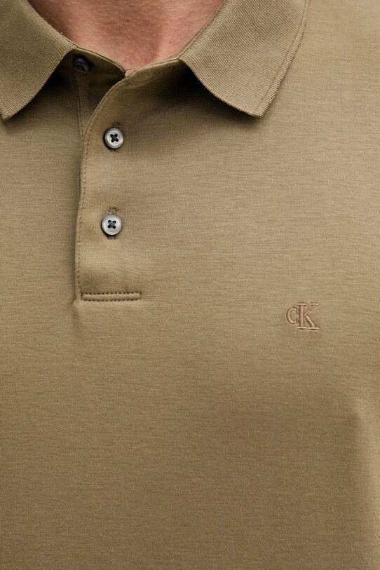 Calvin Klein polo de bumbac verde LV04LB276G