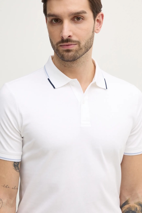 Pamučna polo majica Calvin Klein bijela K10K114130