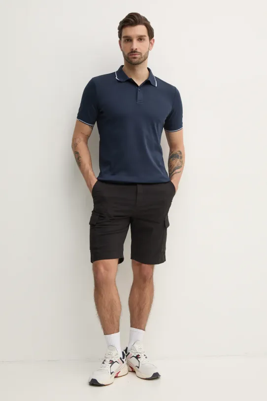 Calvin Klein polo bawełniane K10K114130 granatowy SS25