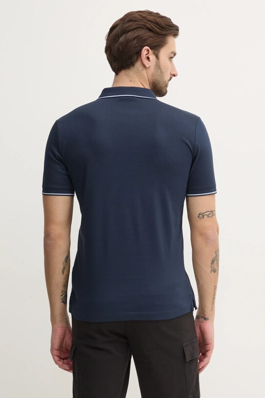 Odzież Calvin Klein polo bawełniane K10K114130 granatowy