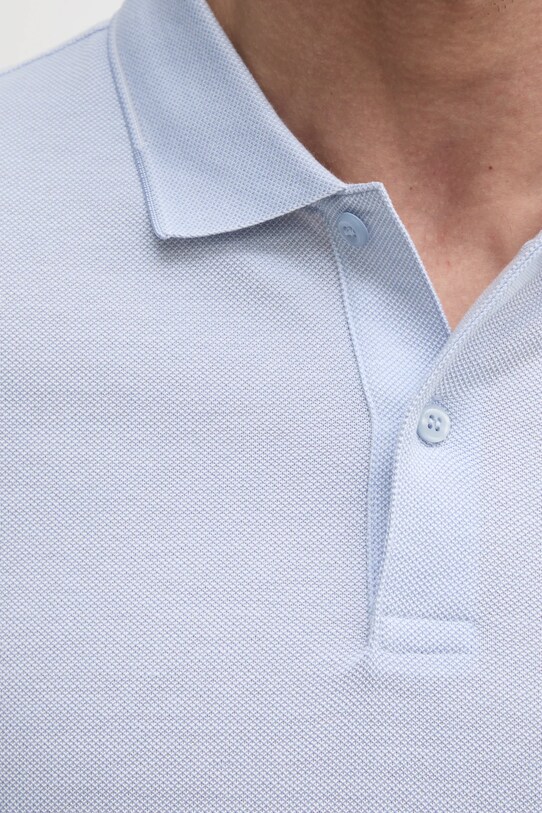 Calvin Klein polo de bumbac K10K114475 albastru