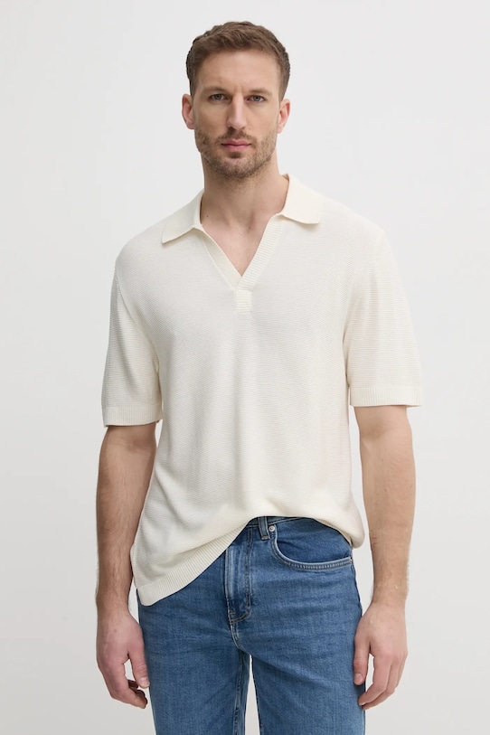 Tommy Hilfiger polo regular beżowy UM0UM03528