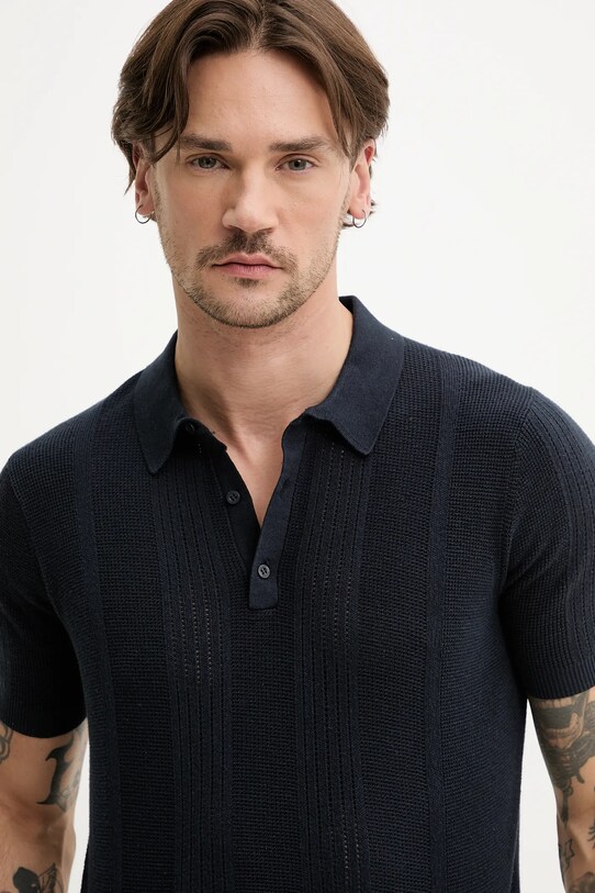 Superdry tricou polo bleumarin M1110390A.98T