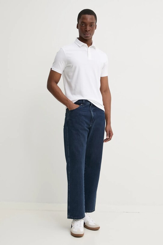 Bavlnené polo tričko Superdry M1110440A.01C biela SS25
