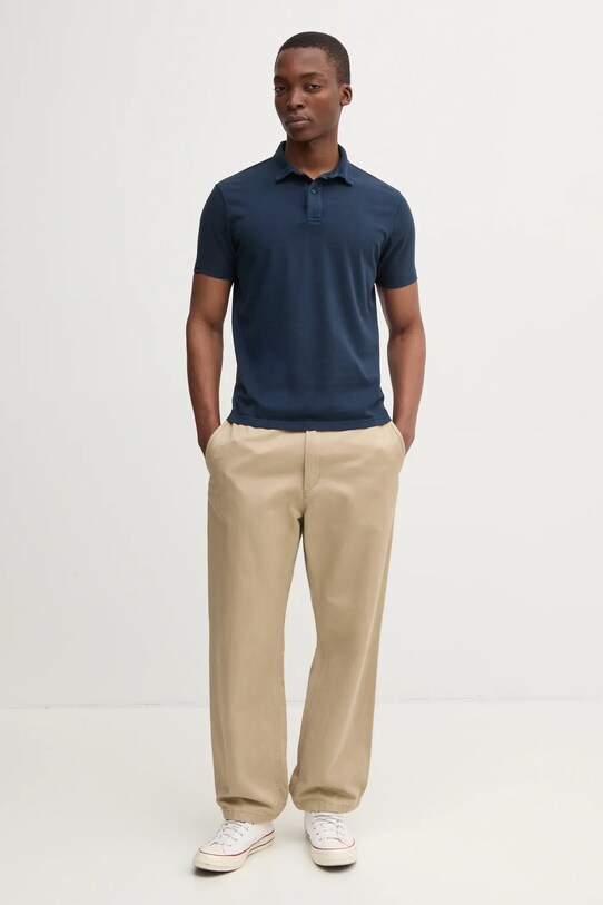 Superdry polo de bumbac M1110440A.98T bleumarin SS25