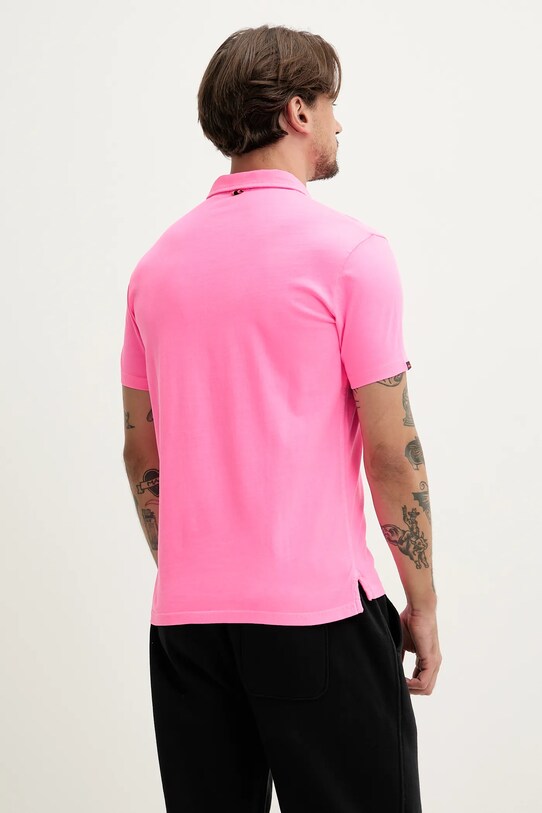 Bombažen polo Superdry M1110440A.C8I roza SS25