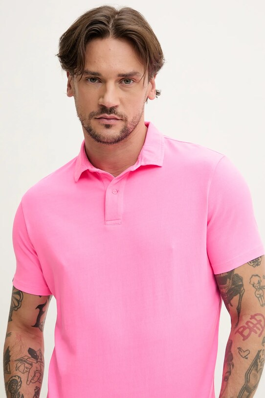 Oblačila Bombažen polo Superdry M1110440A.C8I roza