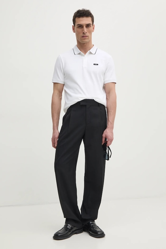 Поло Calvin Klein K10K114141 белый SS25