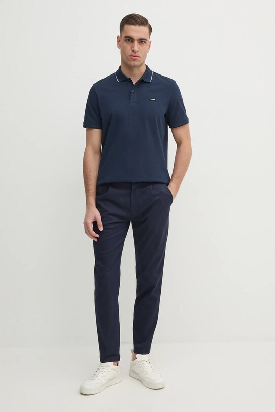 Polo tričko Calvin Klein K10K114141 tmavomodrá SS25