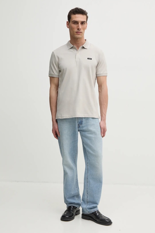 Поло Calvin Klein K10K114141 бежевий SS25