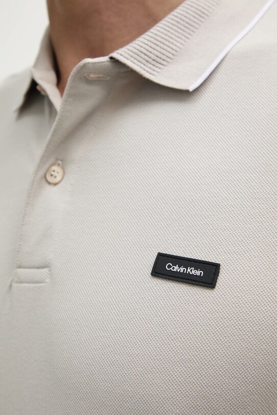 Поло Calvin Klein K10K114141 бежевий