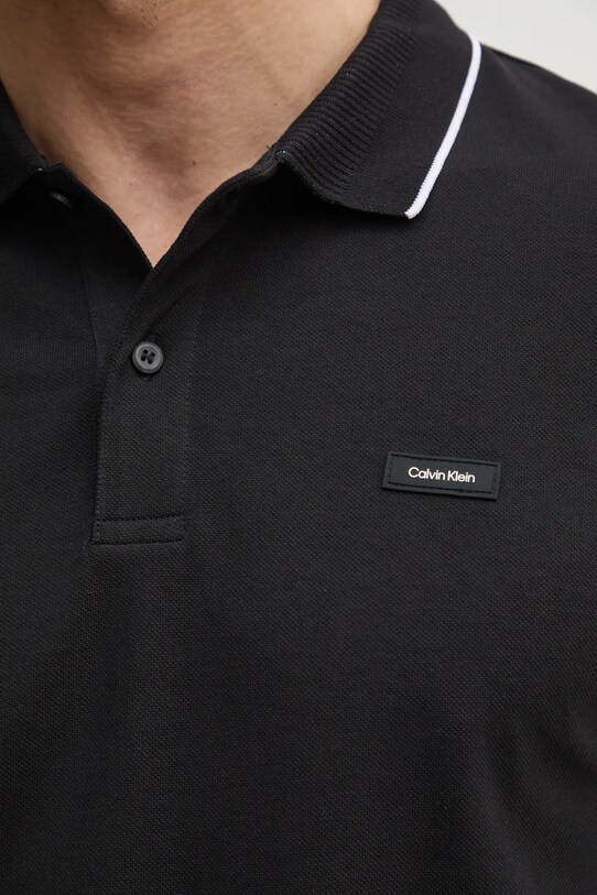 Polo tričko Calvin Klein K10K114141 černá
