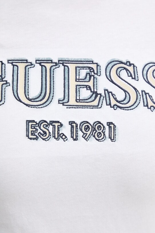 Bavlnené polo tričko Guess F5GP00.K9WF1 biela