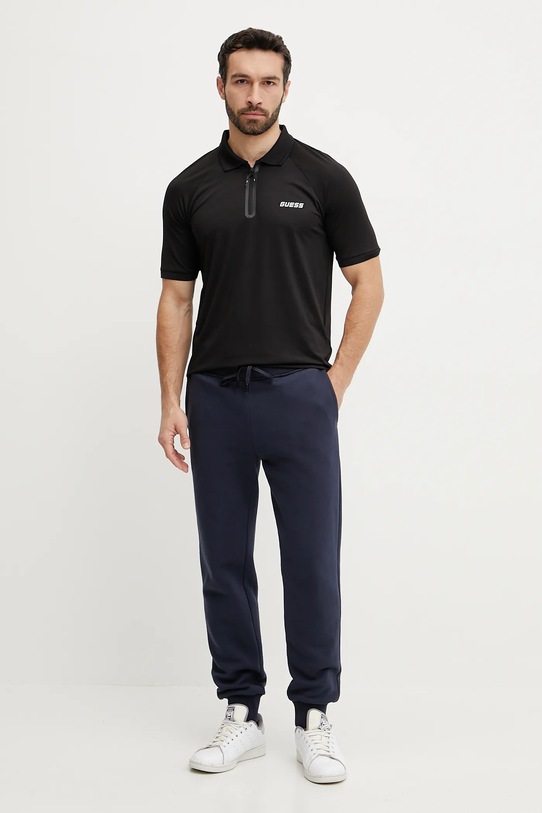 Polo majica Guess JAISS Z5GP00.KCQU2 crna SS25