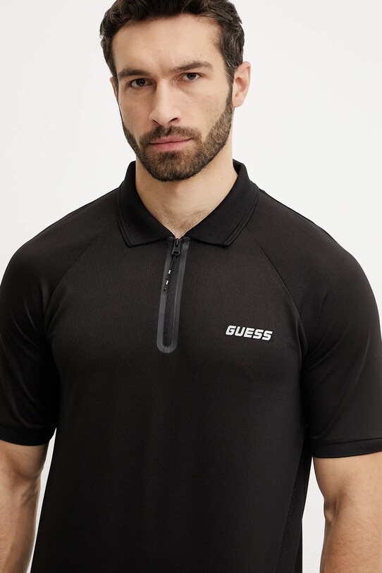 Guess tricou polo JAISS negru Z5GP00.KCQU2