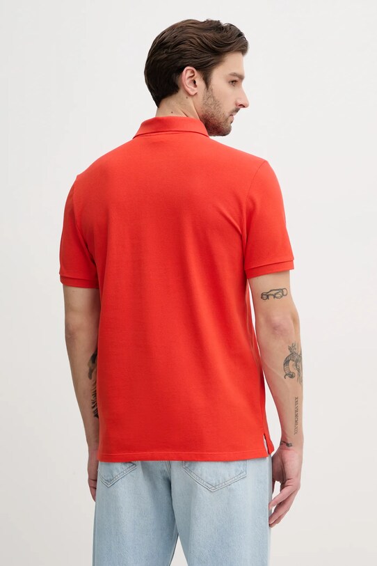 Oblačila Bombažen polo Calvin Klein Jeans LV040EM269 oranžna