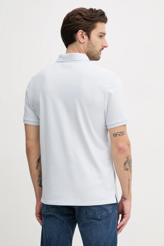 Одяг Бавовняне поло Calvin Klein Jeans LV040EM269 блакитний