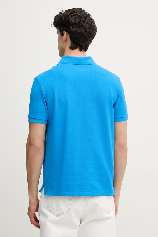 Odzież Calvin Klein Jeans polo męskie bawełniane LV040EM269 niebieski